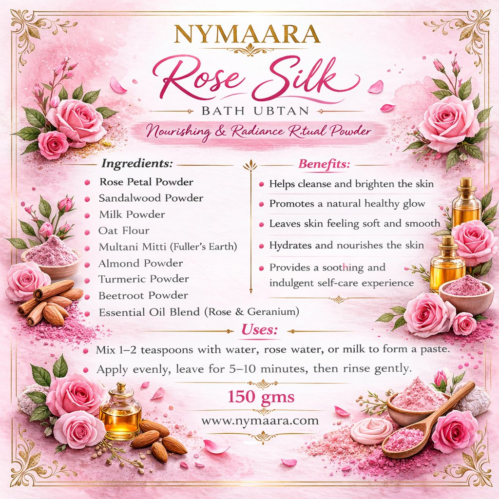 Rose Silk Bath Ubtan